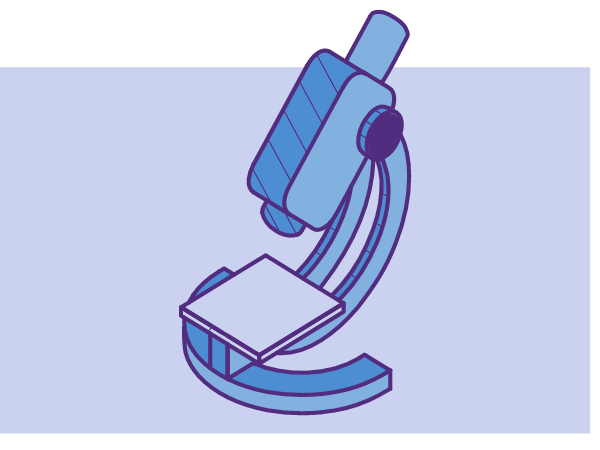 Lab microscope icon representing gene therapy  research