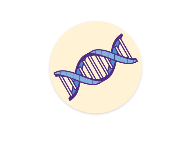 DNA strand icon representing gene therapy  methods